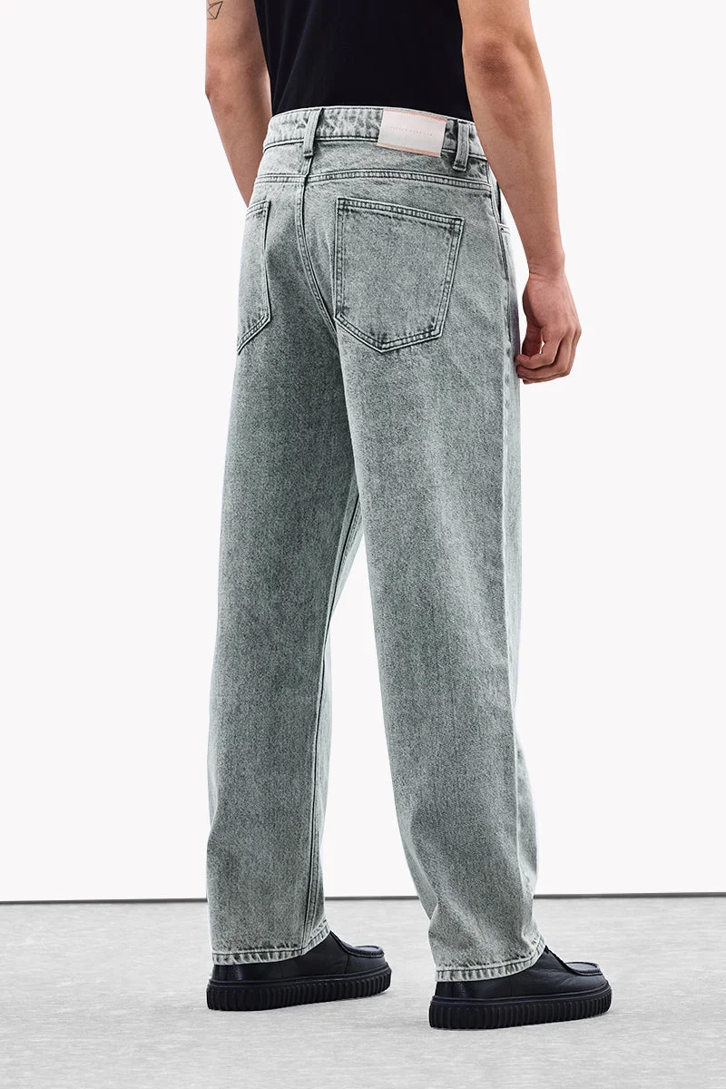 Snitch  Washed Baggy Core Lab Jeans for Men | Best Price UAE